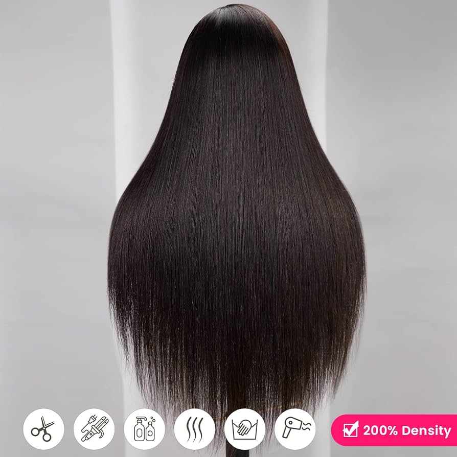 MEGALOOK Upgraded 13x4 Pre Cut Lace Front Bleached Knots Wigs 200% Density Perruque Femme Naturelle Brésilien Perruque Cheveux Humain Wear and Go Glueless Wigs Natural Hairline 36 Pouces